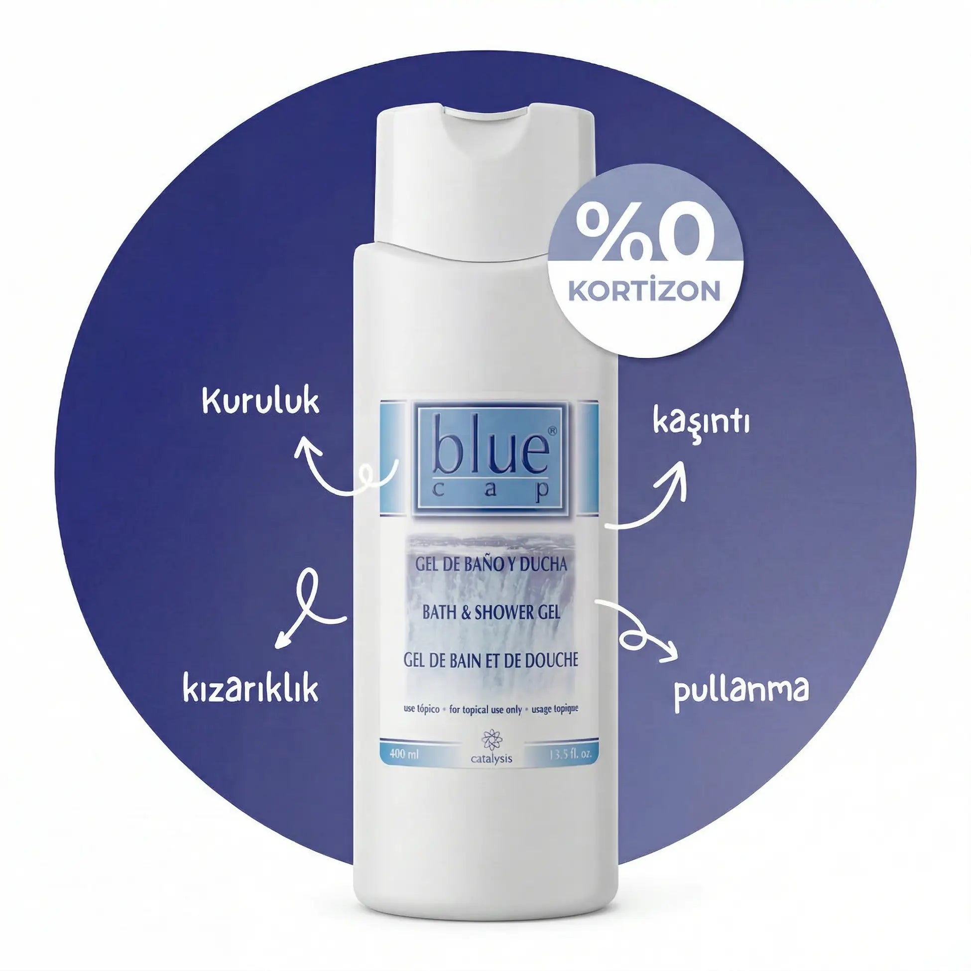 Blue Cap® Nemlendirici Duş Jeli 400 ml - Kuru ve Hassas Ciltler için