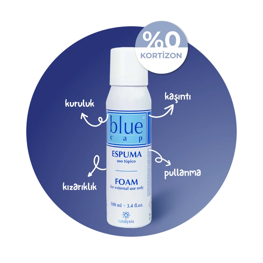 Blue Cap® Nemlendirici Köpük Krem 100 ml - Kaşıntı ve Kızarıklık Karşıtı