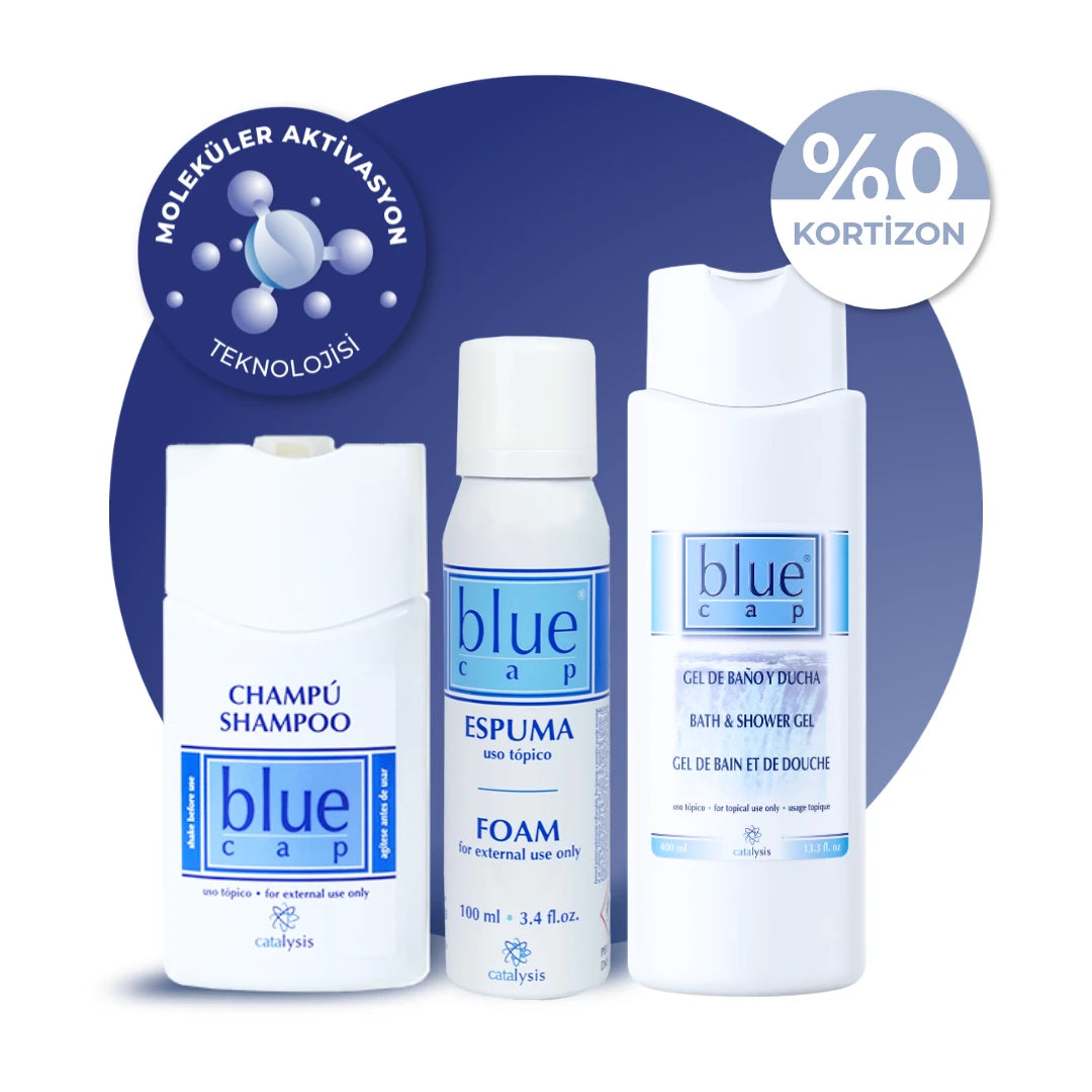 Blue Cap® Duş Jeli 400 ml+ Blue Cap® Şampuan 150 ml + Blue Cap® Köpük 100 ml